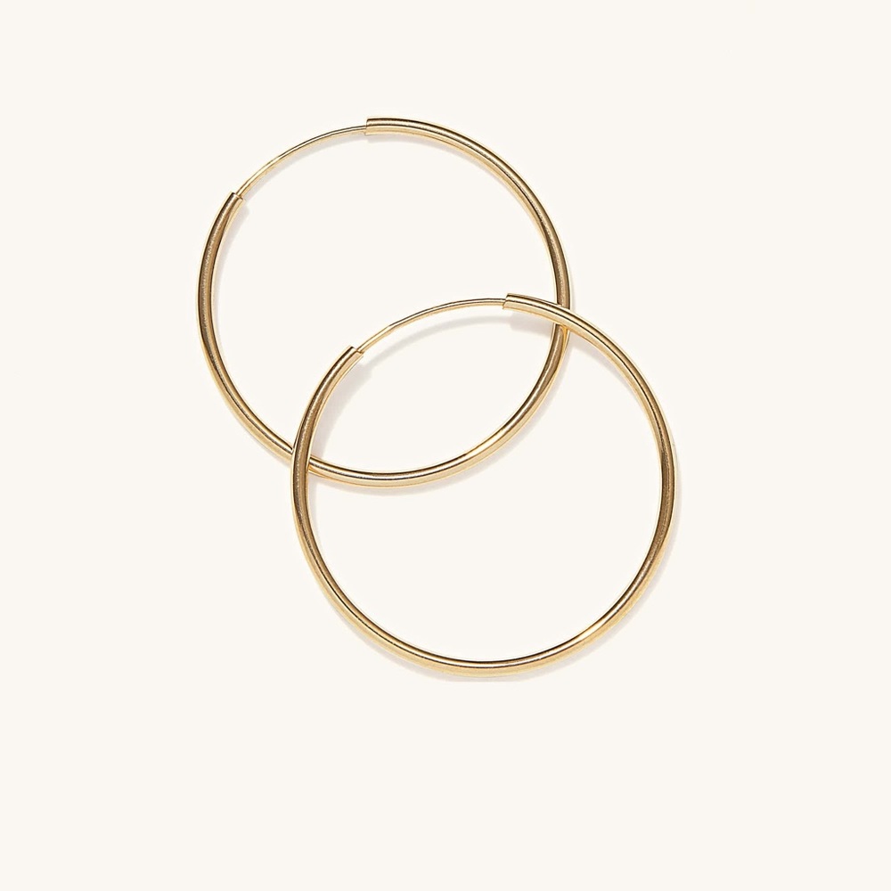 Mejuri 14k Gold Endless Hoops